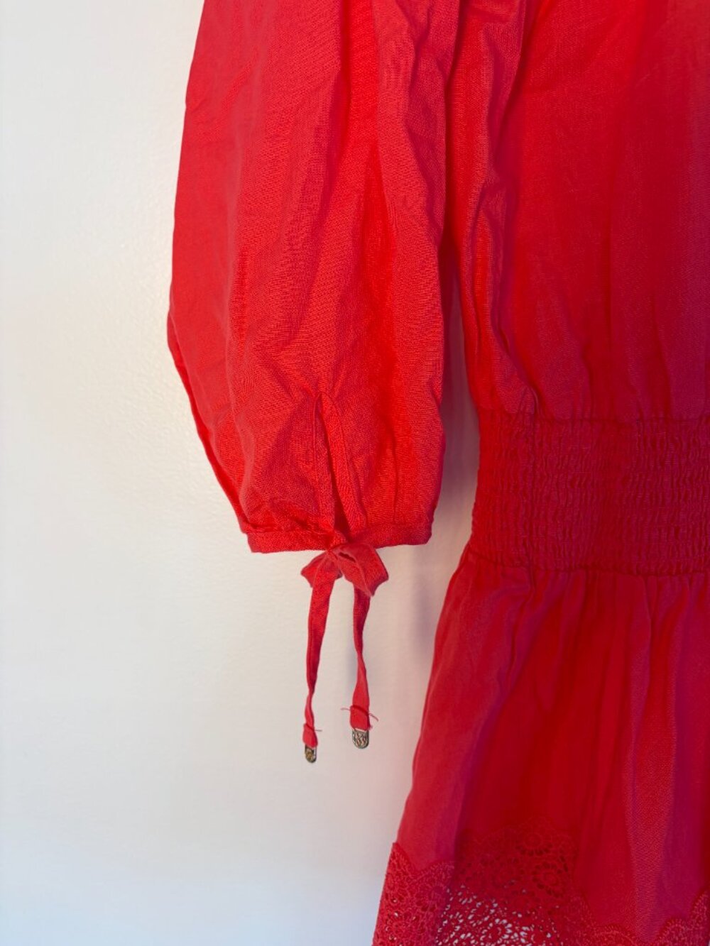 Victoria Secret Swim Coral Longsleeve Swimsuit Coverup - Picture 3 of 7